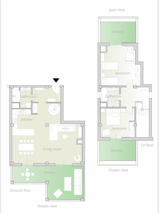 Tres Terrazas Ocean View Apartment アデヘ エクステリア 写真